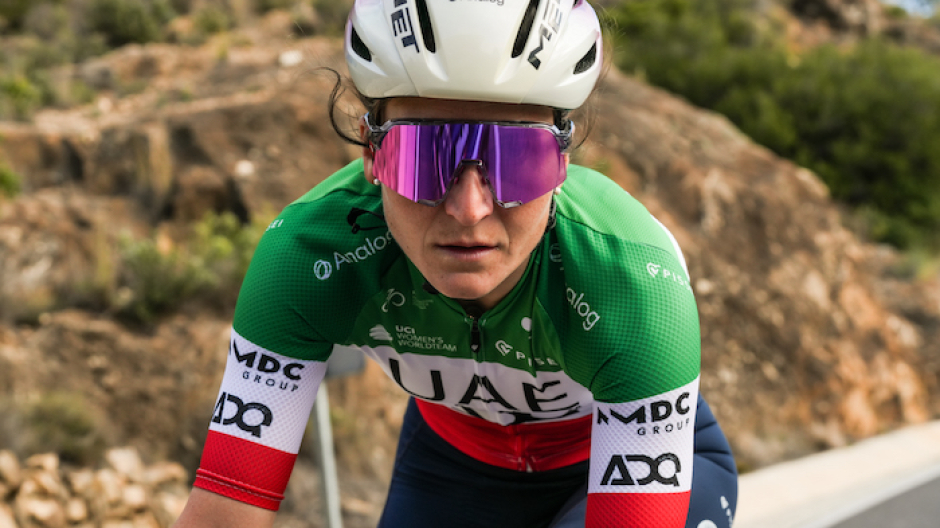 Elisa Longo Borghini al via del trofeo Oro in Euro in Versilia