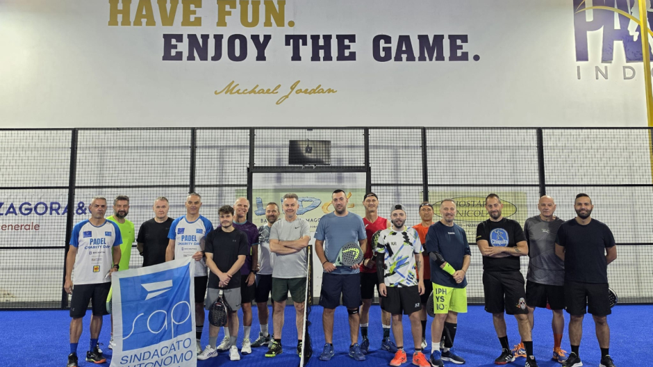 Padel benefico: il sindacato di polizia sostiene Aism