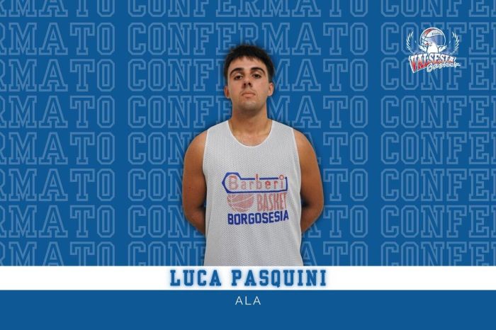 Luca Pasquini è ancora un giocatore di Barberi Valsesia Basket