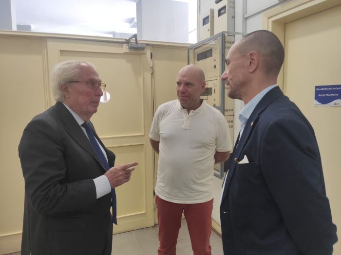 Il Sindaco Roberto Scheda in visita alla Palazzina amministrativa dell’ASL Vercelli