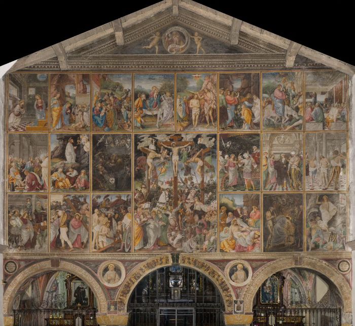 Restauro della parete gaudenziana