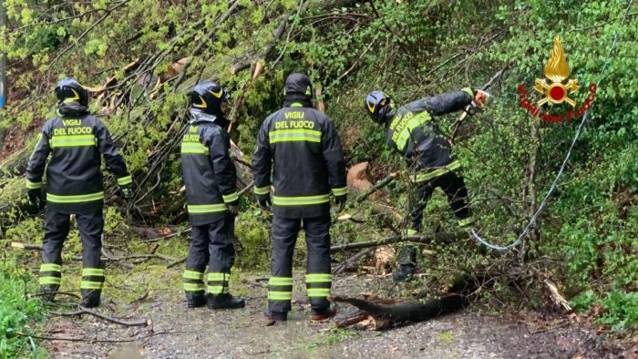 Vigili del fuoco Biella, oltre 110 interventi per il maltempo