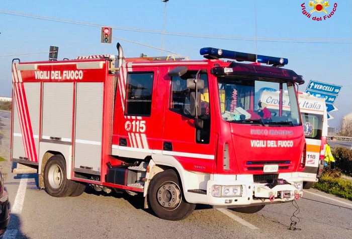 Incendio in casa a Candelo