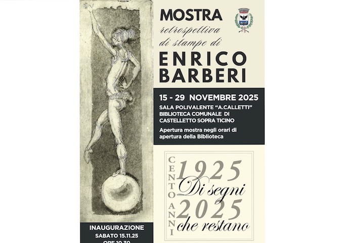 A Castelletto Ticino la mostra retrospettiva di stampe di Enrico Barberi