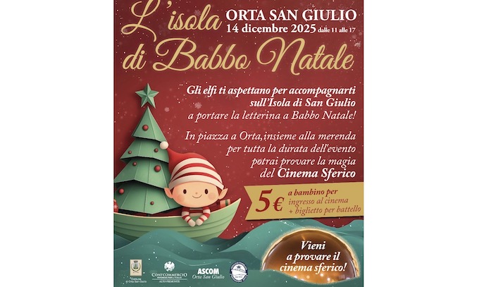 "L'Isola di Babbo Natale”, appuntamento ad Orta San Giulio il 14 dicembre