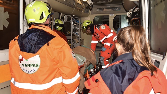 Anpas Gres Sizzano ODV, esercitazione di protezione civile ed emergenza sanitaria
