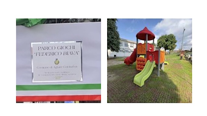 Agrate Conturbia, inaugurato il nuovo parco giochi "Federico Biava"