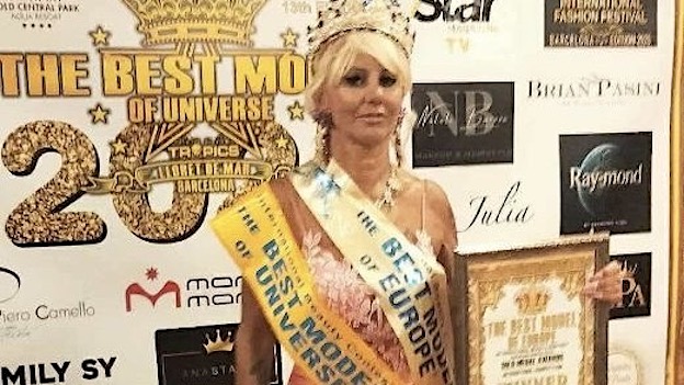 Doppia fascia per Donatella Poletti al concorso "The Best Model of Universe"