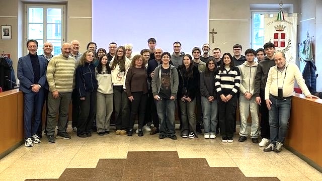 Progetto Erasmus "Minecraft", studenti ricevuti in municipio a Borgomanero