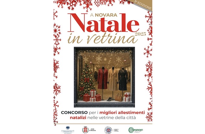 Novara, terza edizione del concorso "Natale in vetrina"
