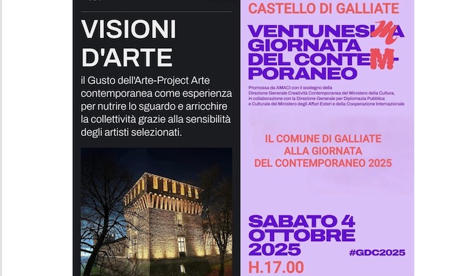 Galliate, mostra "Visioni d'Arte" al Castello