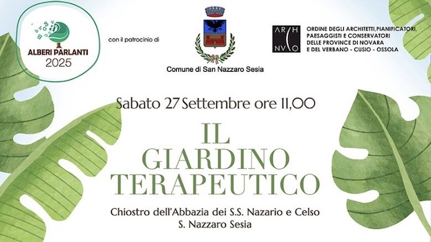 San Nazzaro Sesia, appuntamento con "Il giardino terapeutico"