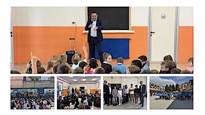 Novara, visita di sindaco ed assessore all'Istruzione in alcune scuole 