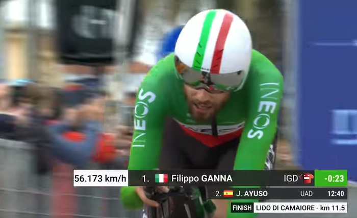 Ganna: prima vittoria di stagione alla cronometro della Tirreno Adriatico