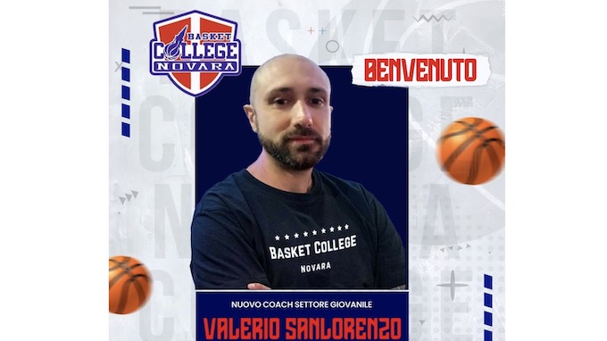 Basket College Novara, Valerio Sanlorenzo nuovo allenatore delle giovanili 