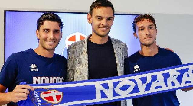 Novara Fc, presentati Di Cosmo e Valdesi