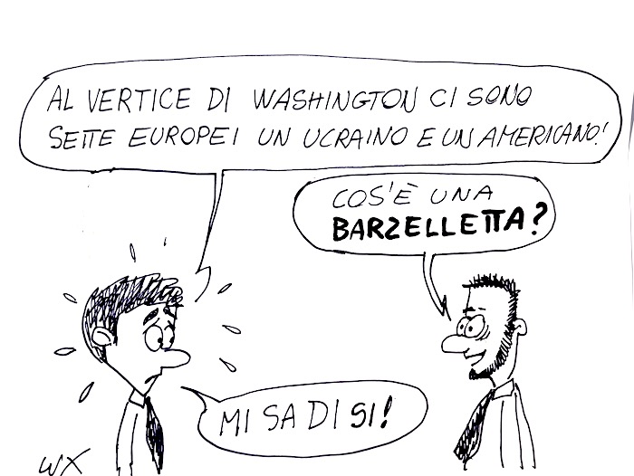 Il vertice di Washington: la vignetta dell'architetto Lux