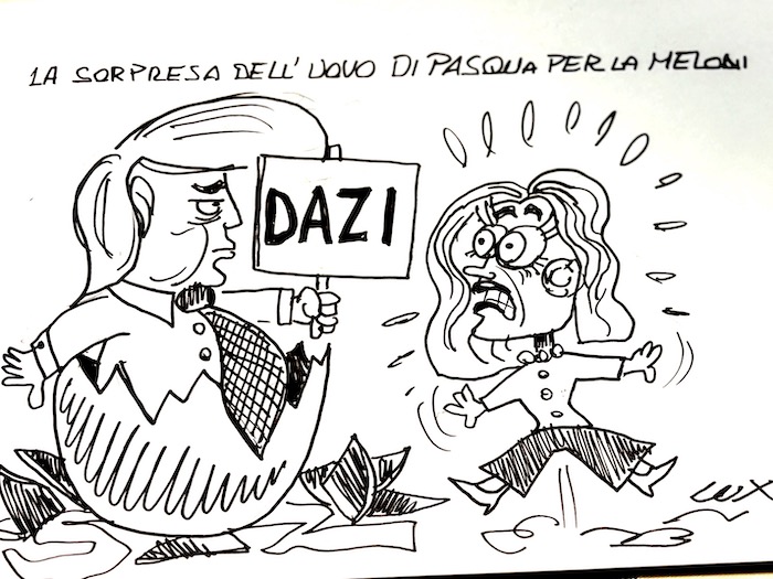 La sorpresa di Pasqua made in USA. La vignetta dell'arch. Lux