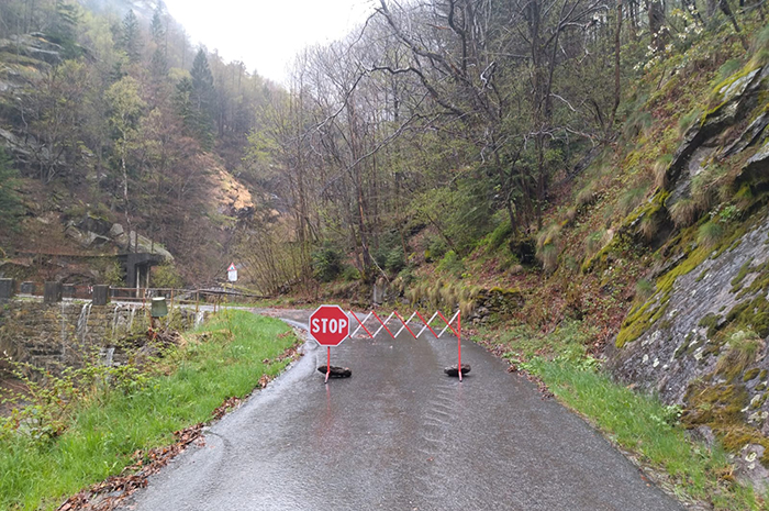 Anzasca: chiusa la strada per i Morghen. Foto dei danni