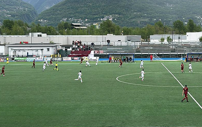 La Juve Domo in rimonta batte la Dufour 2-1. Doppietta di Cerutti 
