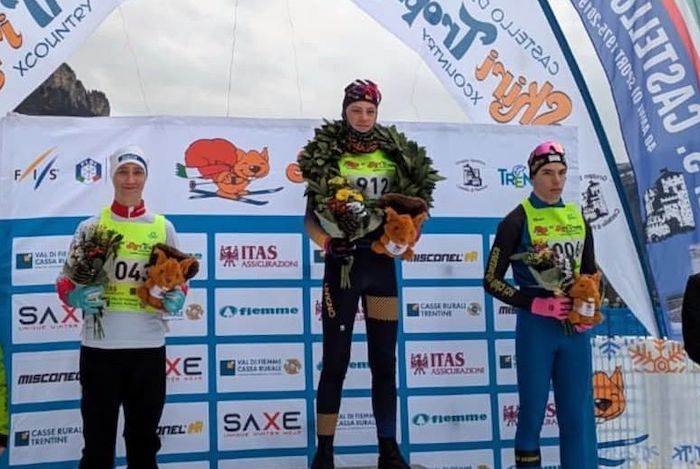 Esemplare prova di Martino Folchi allo Skiri Trophy Xcountry in Val di Fiemme