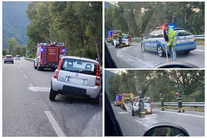 Incidente sulla superstrada, una persona portata al Dea
