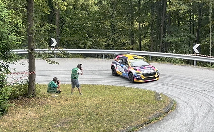 Rally Valli Ossolane, colpo di scena alla PS5: fuori Pinzano, Caffoni al comando