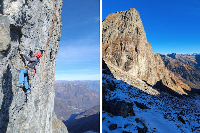 Tracciata una nuova via alpinistica sul Pizzo Fornalino, tra Bognanco e Antrona