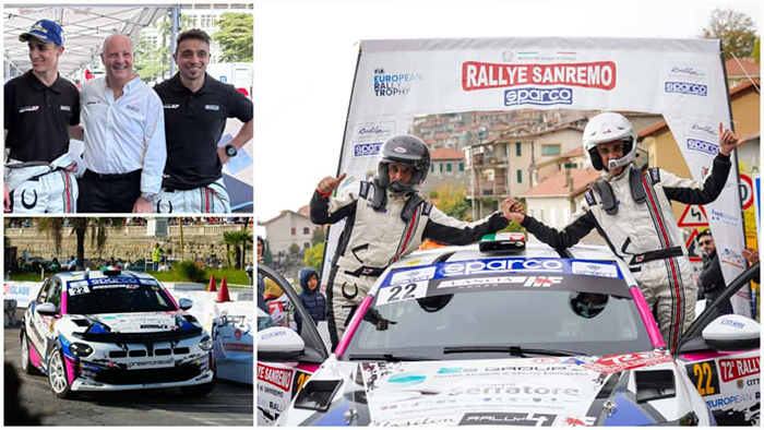 Di Pietro–Dresti trionfali al Rally di Sanremo: vincono il Trofeo Lancia Junior