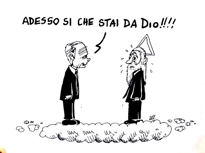 La vignetta dell'arch. Lux: un nuovo cliente per "re Giorgio" 