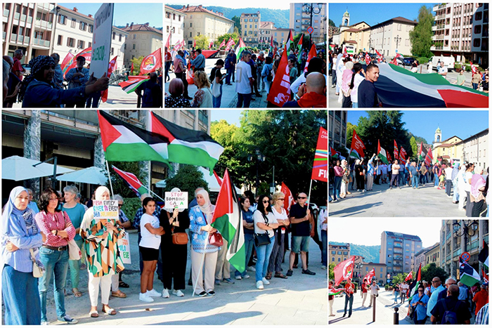 Borgosesia, in piazza Mazzini per la pace a Gaza
