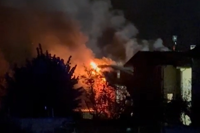 Incendio in una abitazione di Mocogna