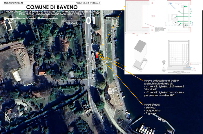 Baveno: nuovi bagni pubblici sul lungolago. A fine anno lavori al via 