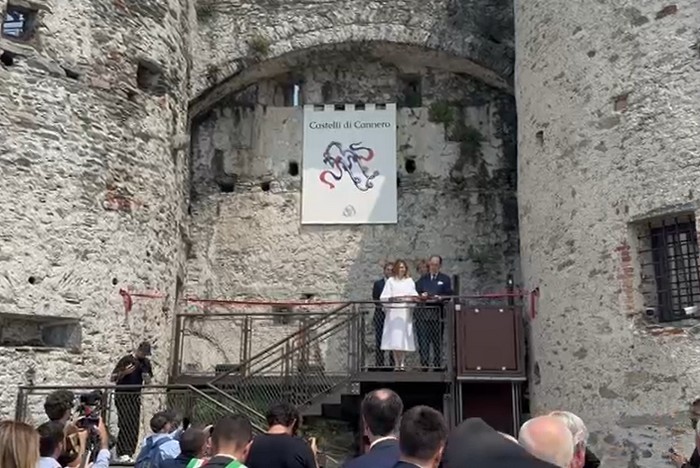 Taglio del nastro ai restaurati Castelli di Cannero (foto)